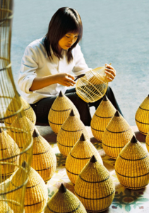 Sản phẩm mây tre đan độc đáo tại làng nghề Phú Vinh