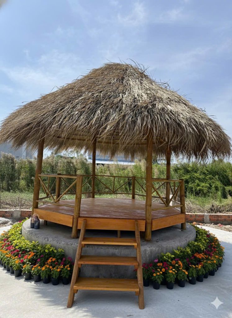 Thi công nhà lá truyền thống miền Tây – Đậm chất dân dã (Phần 2)